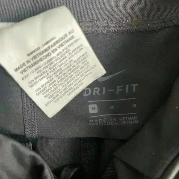 Nike dri-fit racer flash running leggings black polka dot size medium women’s - Picture 5 of 7